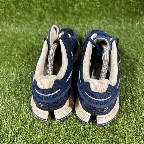 On Running Cloud 2.0 Women’s Size 8 Denim/White Running Shoes Blue - Picture 2 of 9